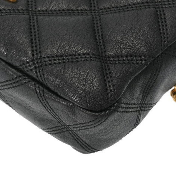 SAINT LAURENT Becky Double Zip Chain Black Leather Shoulder Bag - Picture 6 of 12